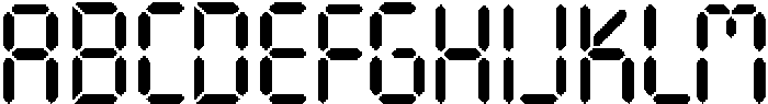 Digitron Font Regular otf (400) Font UPPERCASE
