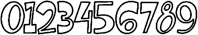 Diglet Sunsin Outline otf (400) Font OTHER CHARS