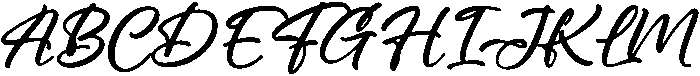 Dignetta Script otf (400) Font UPPERCASE