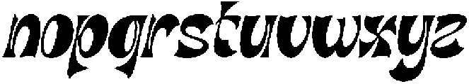 Dihmantra Italic otf (400) Font LOWERCASE