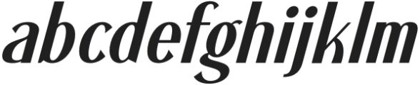 Dilgante Rocks Italic otf (400) Font LOWERCASE