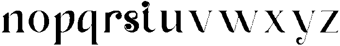Dinah Glamour otf (400) Font LOWERCASE