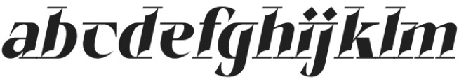 Dinamika Italic otf (400) Font LOWERCASE