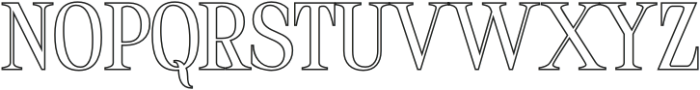 Dincy Outline otf (400) Font UPPERCASE