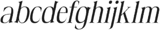 Dincy Rough Italic otf (400) Font LOWERCASE