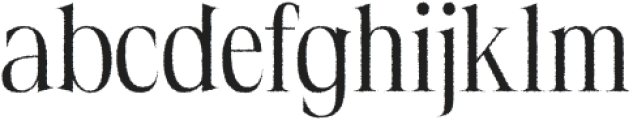 Dincy Rough Regular otf (400) Font LOWERCASE