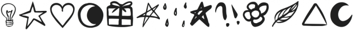 Dingbats Regular otf (400) Font LOWERCASE