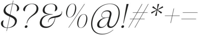 Dingklix Extra Light Italic otf (200) Font OTHER CHARS