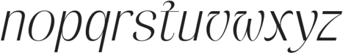 Dingklix Extra Light Italic otf (200) Font LOWERCASE