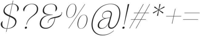 Dingklix Thin Italic otf (100) Font OTHER CHARS