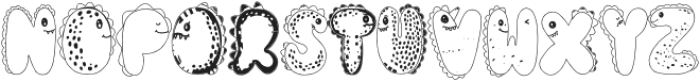 Dino Cute Regular otf (400) Font UPPERCASE