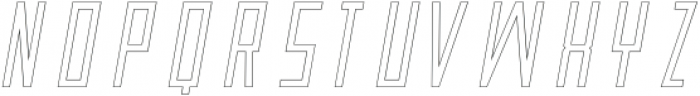 Dino Outline Italic otf (400) Font LOWERCASE