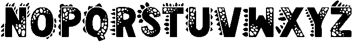 Dino PARK Regular otf (400) Font LOWERCASE