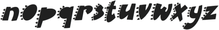 Dino Roar Italic otf (400) Font LOWERCASE