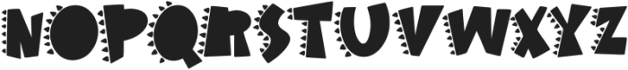 Dino Roar Regular otf (400) Font UPPERCASE