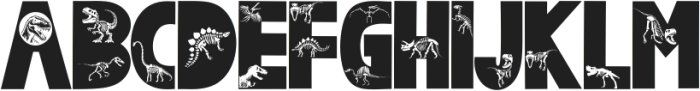 Dinosaur Fossil ttf (400) Font