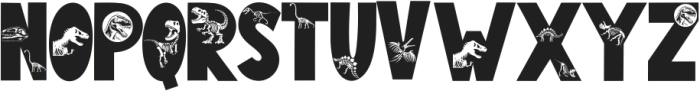 Dinosaur Fossil ttf (400) Font UPPERCASE