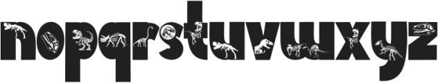 Dinosaur Fossil ttf (400) Font LOWERCASE