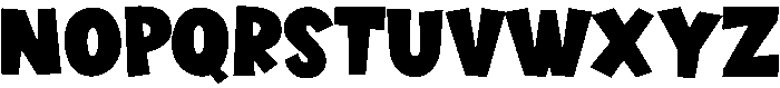 Dinosaur Regular otf (400) Font UPPERCASE