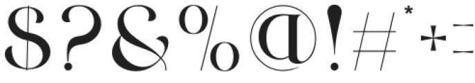 Dirges Regular otf (400) Font OTHER CHARS