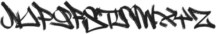 Dirty Marker Brush Regular otf (400) Font UPPERCASE