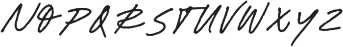 Dirty Stroke Script otf (400) Font UPPERCASE