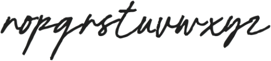 Dirty Stroke Script otf (400) Font LOWERCASE