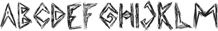 Dirty Young Regular ttf (400) Font UPPERCASE