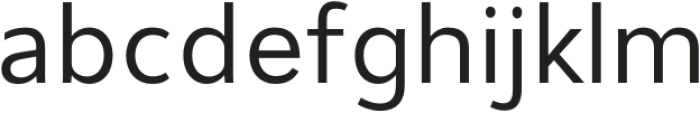 Disans-Regular otf (400) Font LOWERCASE