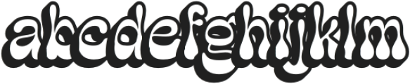 Discota ExtrudeLeft otf (400) Font LOWERCASE