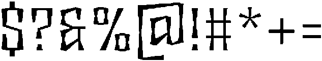 Disforma Regular otf (400) Font OTHER CHARS