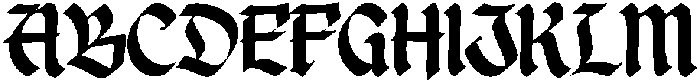 Disgored Regular otf (400) Font UPPERCASE