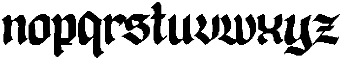 Disgored Regular otf (400) Font LOWERCASE
