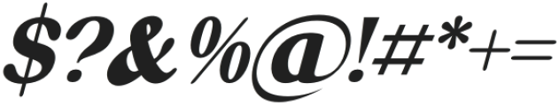 Dishcek Italic otf (400) Font OTHER CHARS