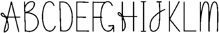 Disney Regular otf (400) Font UPPERCASE