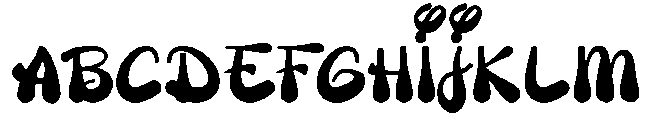 Disney Regular otf (400) Font UPPERCASE
