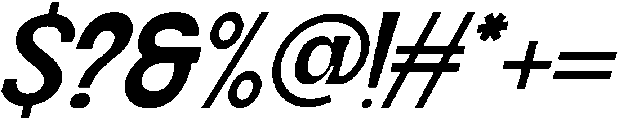 Disparities Expanded Light Italic otf (300) Font OTHER CHARS