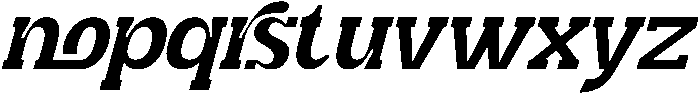 Disparities Expanded Light Italic otf (300) Font LOWERCASE
