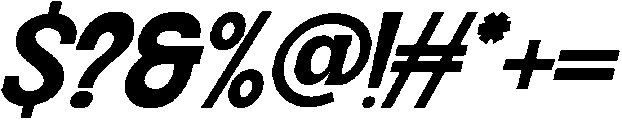 Disparities Expanded Regular Italic otf (400) Font OTHER CHARS