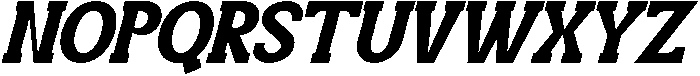 Disparities Expanded Regular Italic otf (400) Font UPPERCASE