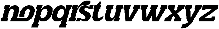 Disparities Expanded Regular Italic otf (400) Font LOWERCASE