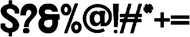 Disparities Expanded Regular otf (400) Font OTHER CHARS