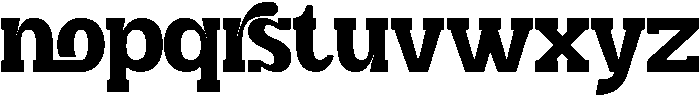Disparities Expanded Regular otf (400) Font LOWERCASE