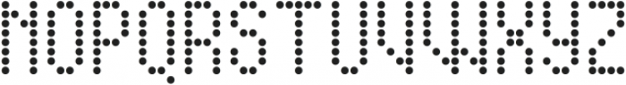 Display Dots Four Sans ttf (400) Font UPPERCASE