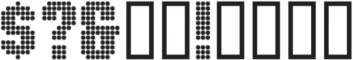 Display Dots Three Sans ttf (400) Font OTHER CHARS