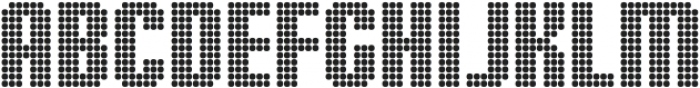 Display Dots Three Sans ttf (400) Font LOWERCASE