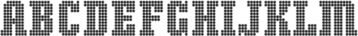Display Dots Three Serif ttf (400) Font UPPERCASE