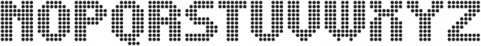 Display Dots Two Sans ttf (400) Font UPPERCASE