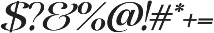 Display Elyra Expanded Italic otf (400) Font OTHER CHARS