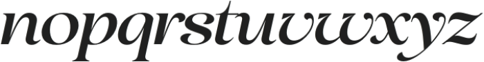 Display Elyra Expanded Italic otf (400) Font LOWERCASE